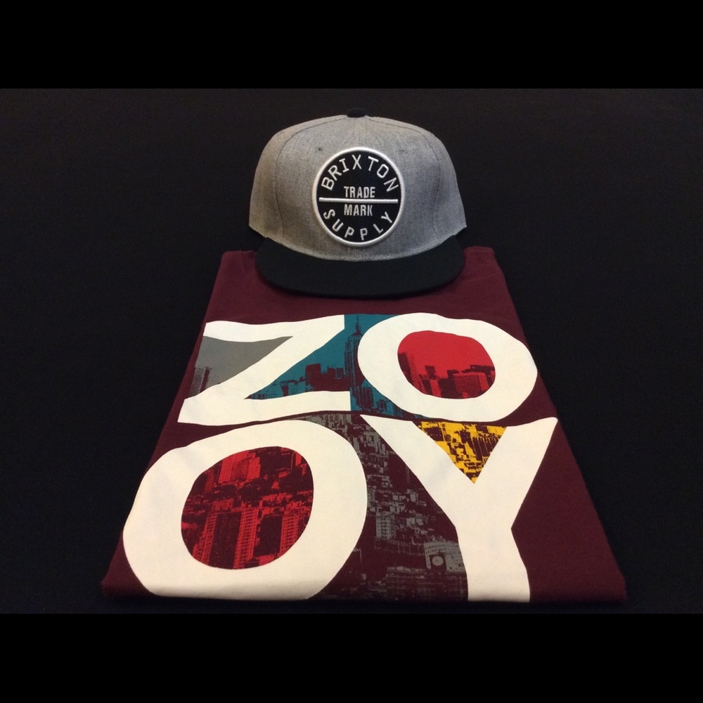*BRAND NEW* $60 - Brixton Hat & Zoo York Shirt